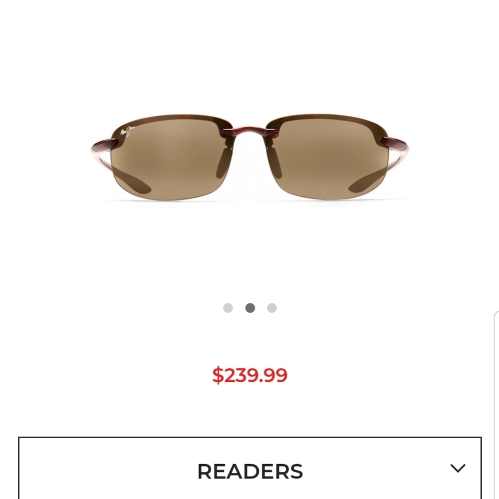 Maui Jim Reader Sunglasses. 2.25